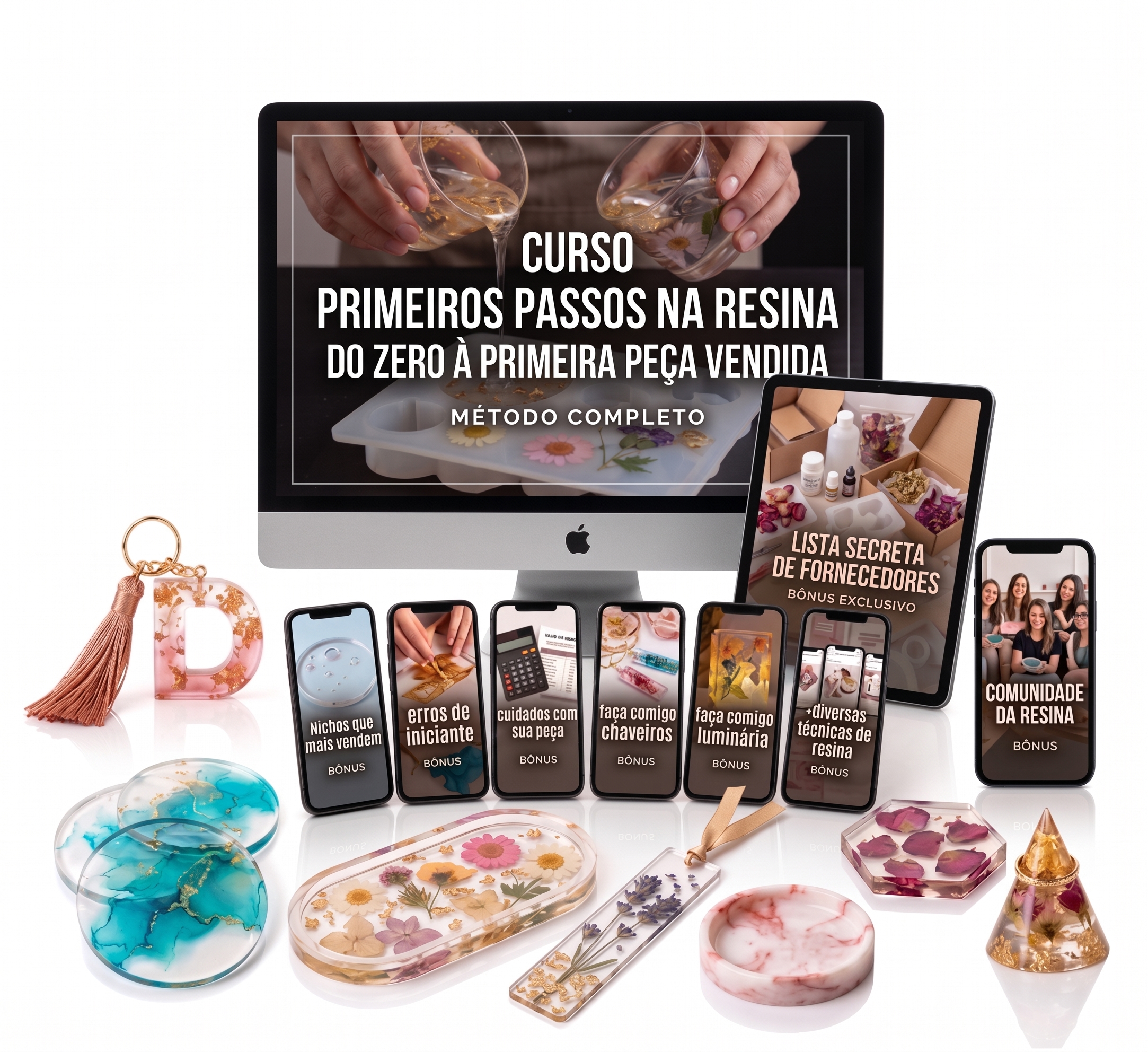 Curso Primeros Pasos en Resina - Piezas de Resina Epoxi